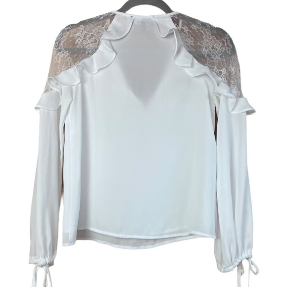 Lulus Glorious Day White Lace Long Sleeve Top - Picture 3 of 5